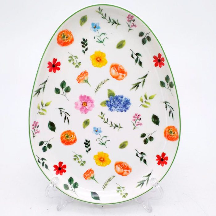 Plato de cerámica oval - Galerías el Triunfo - 156072791104
