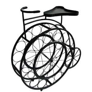 Portabotellas diseño triciclo antigua - Galerías el Triunfo - 163072076016