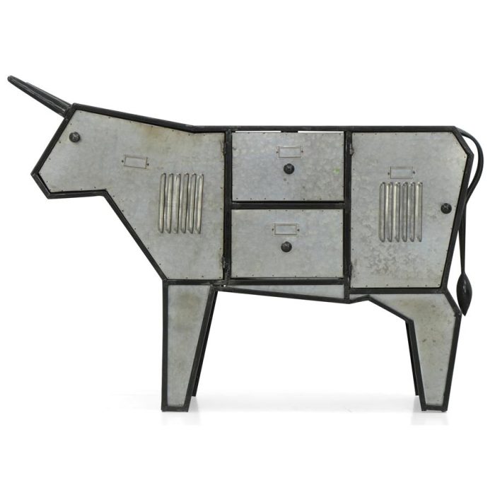 Comoda metalica diseño toro - Galerías el Triunfo - 163072076056