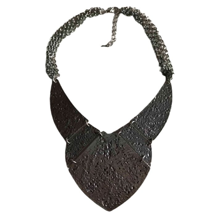 Collar de metal plateado - Galerías el Triunfo - 291001736699