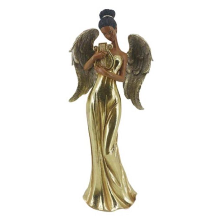Angel de poliresina dorado - Galerías el Triunfo - 049072651164