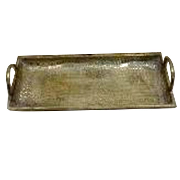 Charola de metal dorada - Galerías el Triunfo - 074072300593
