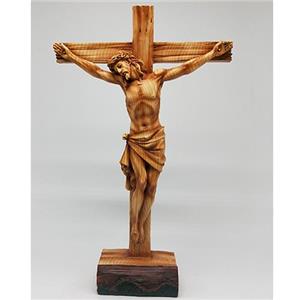 103072817004 - Jesucristo en cruz de resina imitacion madera - galerías el triunfo