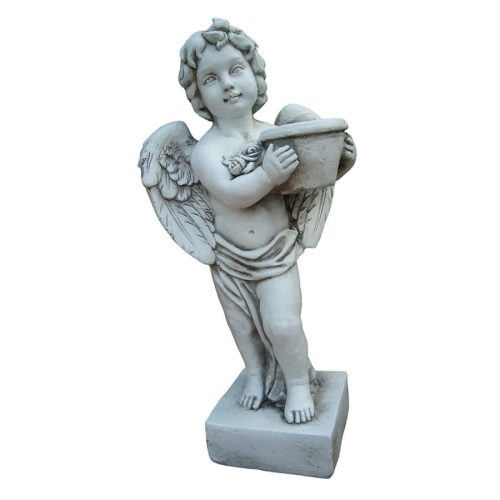 Angel parado con maceta - Galerías el Triunfo - 044072458002