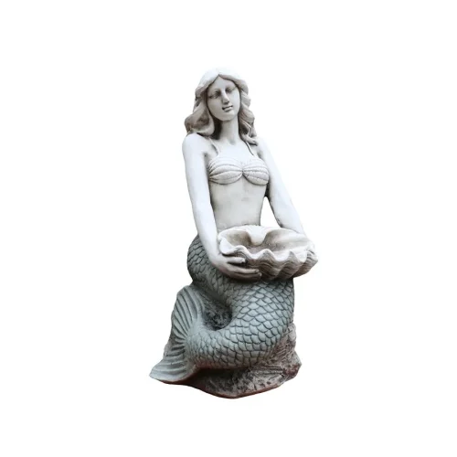 Sirena sentada de poliresina - Galerías el Triunfo - 044072458037