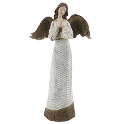 Angel de poliresina blanco - Galerías el Triunfo - 049072651204