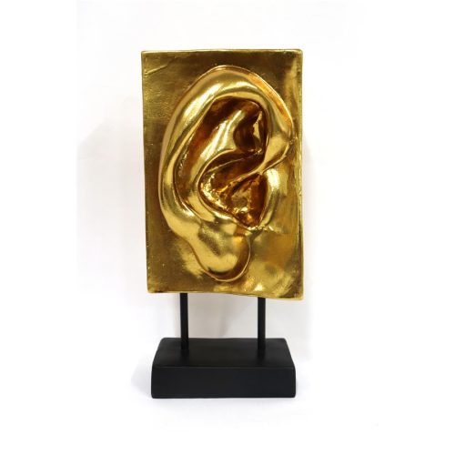 Escultura diseño oreja dorada - Galerías el Triunfo - 049072778465