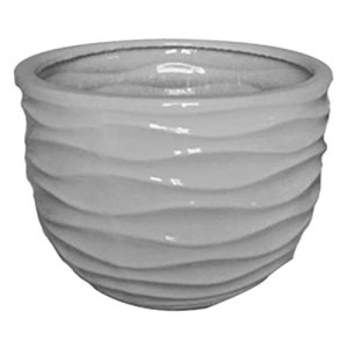 Maceta redonda de cerámica - Galerías el Triunfo - 070403881027