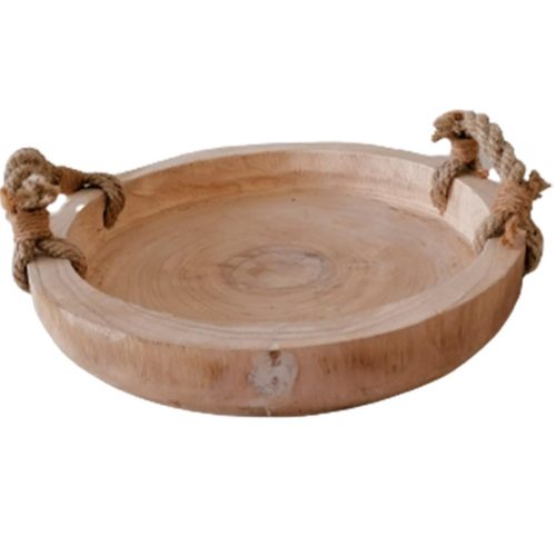 Charola de madera redonda - Galerías el Triunfo - 072072603023