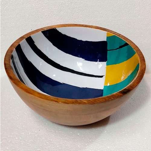 Bowl de madera estampado - Galerías el Triunfo - 081072782048