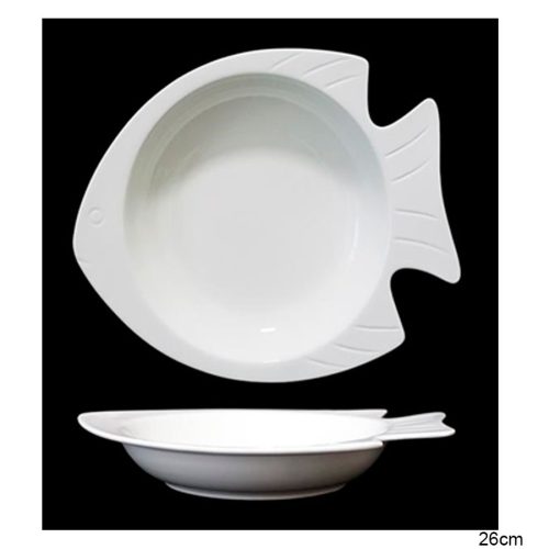 Plato de porcelana blanca - Galerías el Triunfo - 090307370414