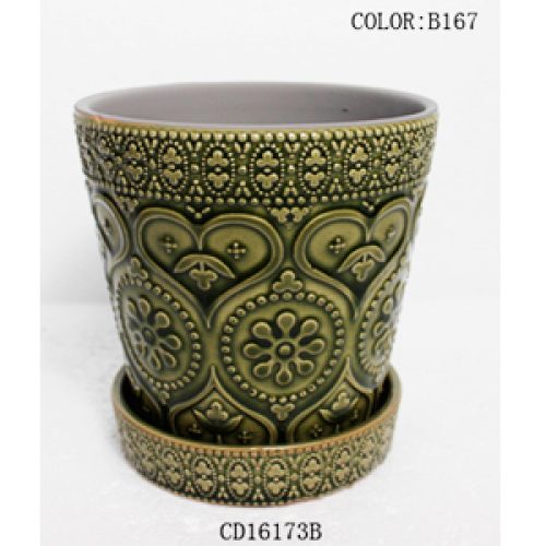 Maceta de cerámica - Galerías el Triunfo - 093072178014
