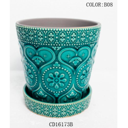 Maceta de cerámica - Galerías el Triunfo - 093072178015