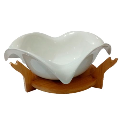 Bowl de porcelana blanca - Galerías el Triunfo - 093072744103