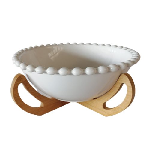 Bowl de porcelana blanca - Galerías el Triunfo - 093072744105