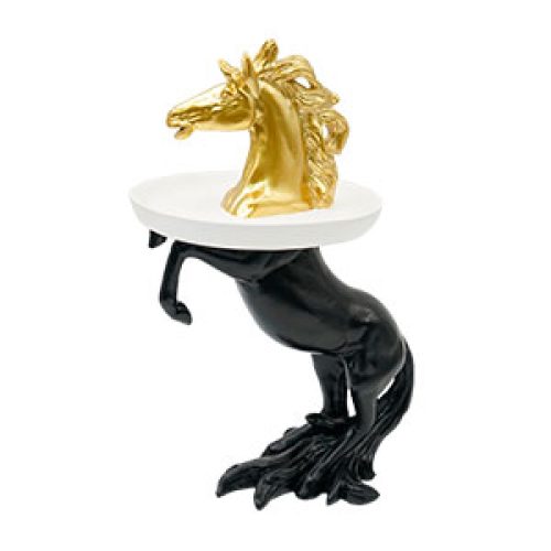 Caballo de resina dorado - Galerías el Triunfo - 103072793012