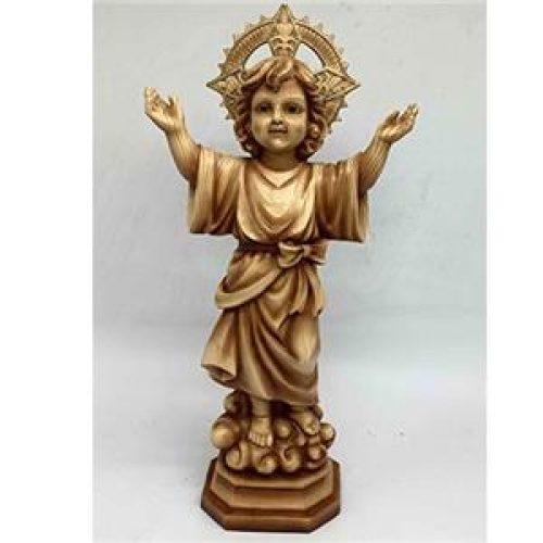 103072817008 - Divino niño Jesus de resina imitacion madera - galerías el triunfo