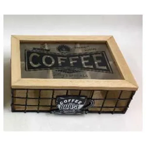 Caja de madera p/Café - Galerías el Triunfo - 153071594126