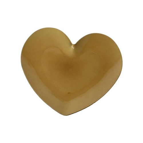 Plato dorado diseño corazón - Galerías el Triunfo - 156072795081