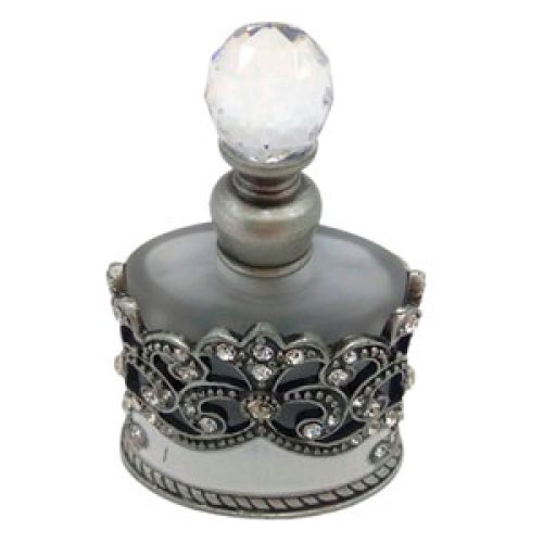 Perfumero de metal plateado - Galerías el Triunfo - 210207655012