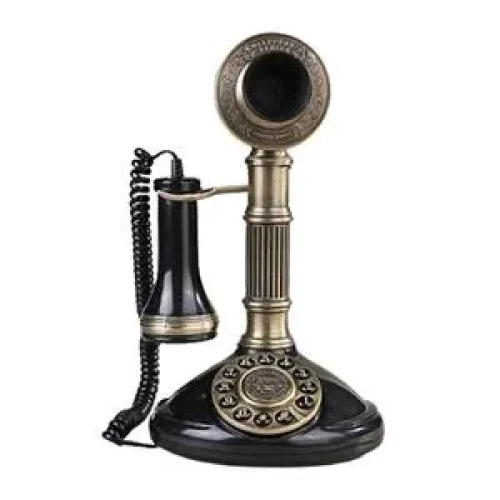 Teléfono negro diseño vintage - Galerías el Triunfo - 264072028010