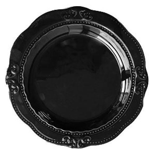 Plato de porcelana negro - Galerías el Triunfo - 291001736004