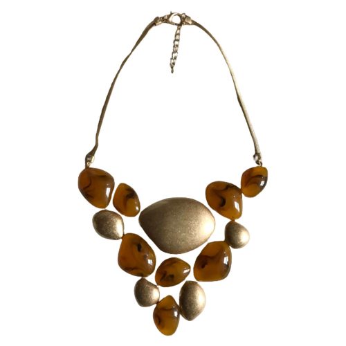 Collar de metal dorado - Galerías el Triunfo - 291001736703