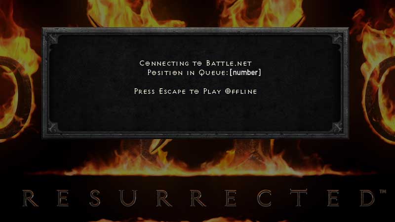 Diablo 2 Resurrected long Queue Times not moving