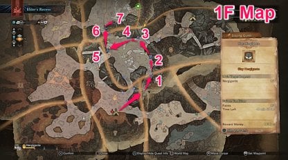 Start From Southern Camp (1) & Head Down to 1F