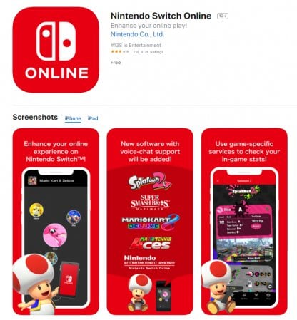 Install Nintendo Switch Online App