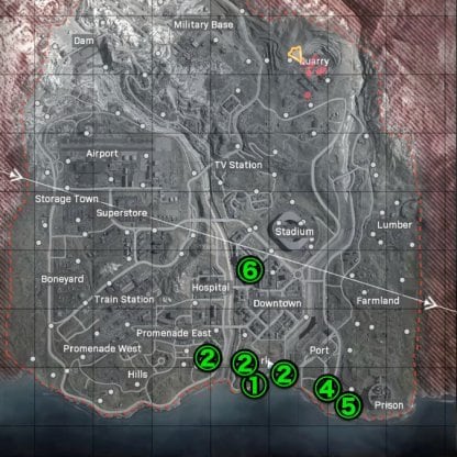 The War Room Intel Locations & Map