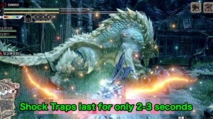 Shock traps last for only 2-3 seconds