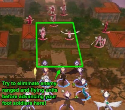 Beware of enemy ranged units!