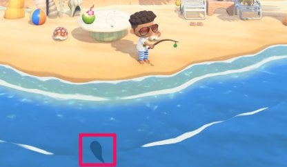 Cast Rod Near Fish Shadow