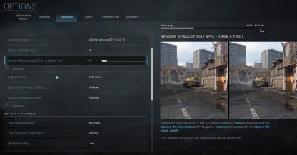 Adjusting Graphic Settings