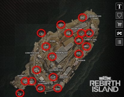 All Rebirth Island Vehicle Locations