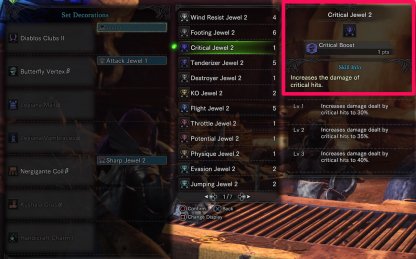 Improve Skills With Charms & Jewels