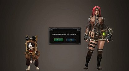 Hunter Name & Palico Cannot Be Changed
