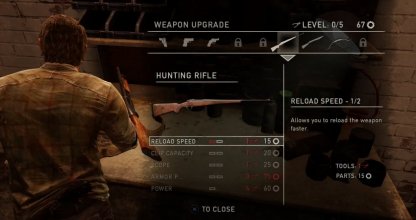 Requires Tool & Parts To Upgrade Ranged Weapons