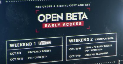 Open Beta Schedule