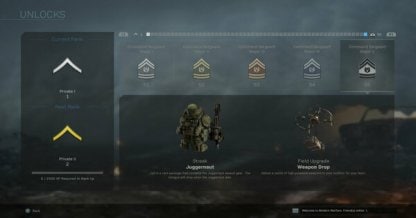 Unlock Base Items By Completing Enlisted Rank