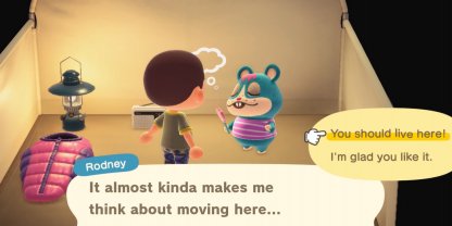 Invite Villager Through Campsite