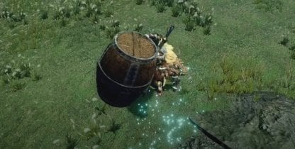 Mid-Air Barrel Bomb