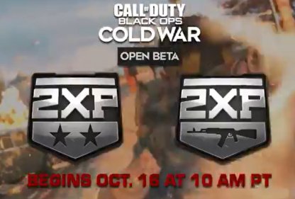 2XP, Weapon XP This Weekend!