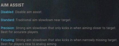 Turn On Aim Assists