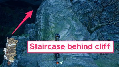 staicase behind