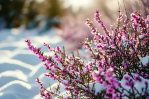 Wrzos zimowy dodaje blasku nawet zimą – urok zimowej roślinności