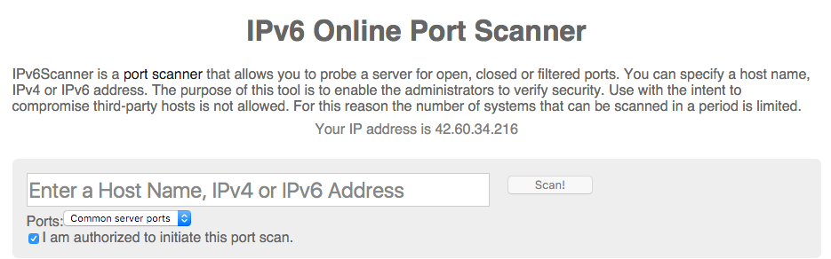 IPv6-Scanner