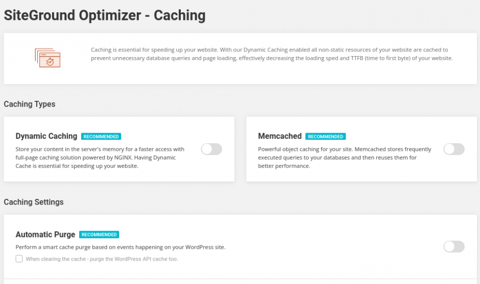 SG-Optimierer-Caching