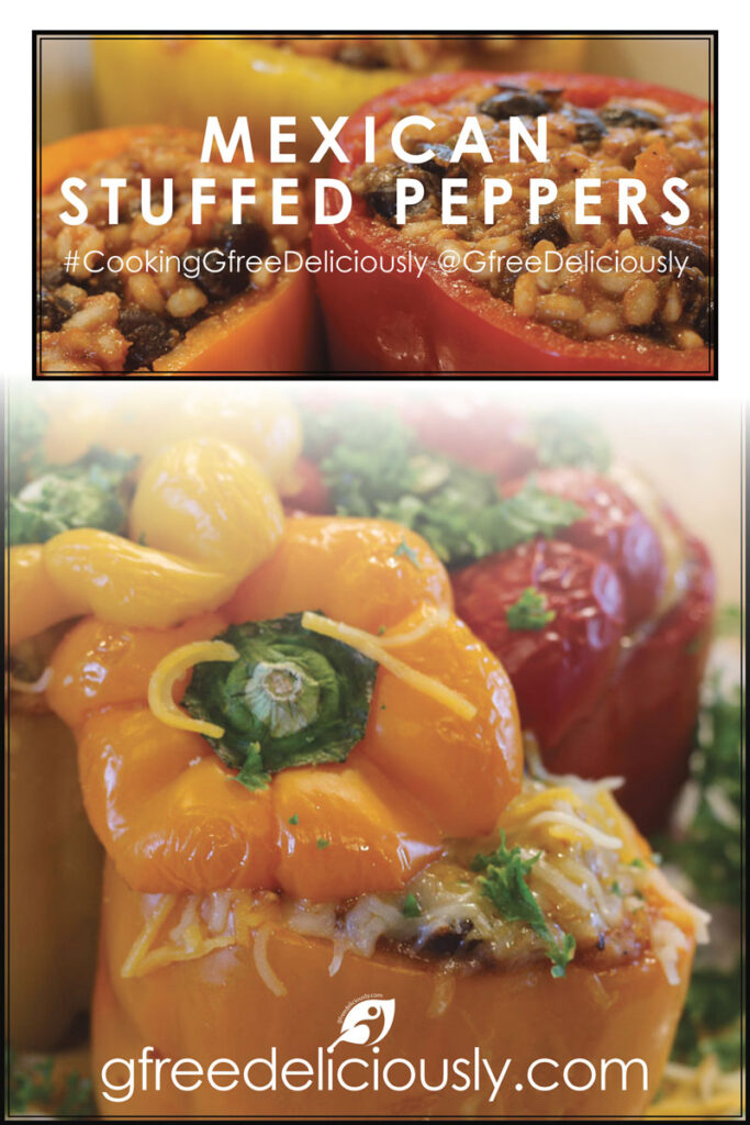 800x1200 pixel Pinterest Image of Mexican Stuffed Peppers